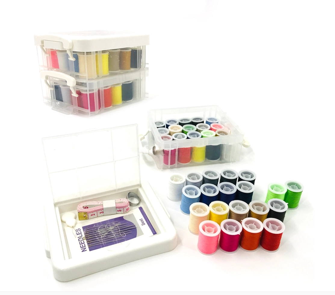 Hot Custom Colorful Mini Travel Sewing Kit with Needles Tape Measure