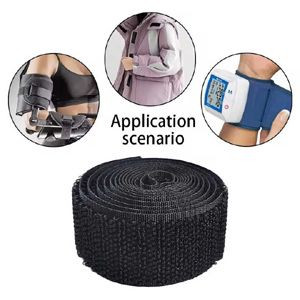 Fabric custom 50mm Better Holding Un-Napped Nylon patch Hook and Loop Tape strap