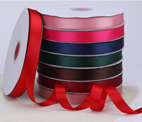 Solid Color Double Face Ribbon  Gift Satin Ribbon with 1cm 2.5 Cm 4 Cm 10 Cm
