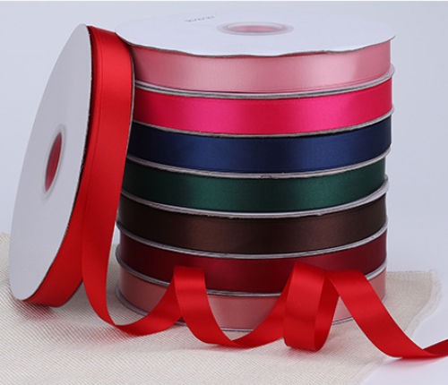 Solid Color Double Face Ribbon  Gift Satin Ribbon with 1cm 2.5 Cm 4 Cm 10 Cm
