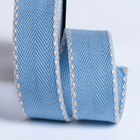 Colors Woven Belt Twill Herringbone Tape for  Garment Accessories  Jacquard Webbing