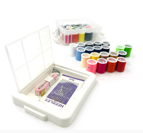 Hot Custom Colorful Mini Travel Sewing Kit with Needles Tape Measure