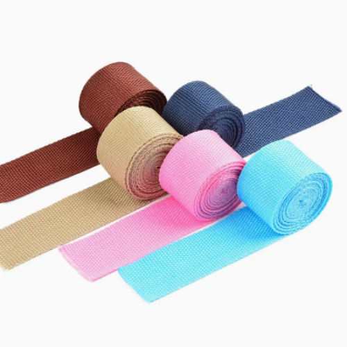 Colored Flat Woven Plain 38mm Cotton Webbing for Bag & Garment Accessroies
