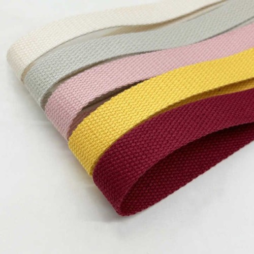 Factory Wholesale Handheld Canvas Bag Belt Polyester Cotton Tape Backpack Weaving Ribbon