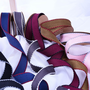 Colors Woven Belt Twill Herringbone Tape for  Garment Accessories  Jacquard Webbing