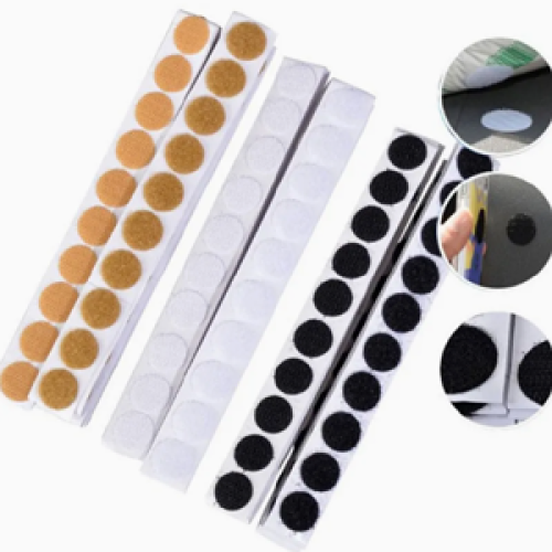 Factory Manufacture Various Black Hidden Paper Sticker Hook and Loop  Dots