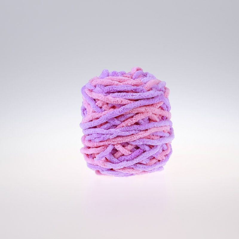 Colors Dyed Polyester Blended Yarn Velvet Chenille Blanket Yarn for Hand  Knitting