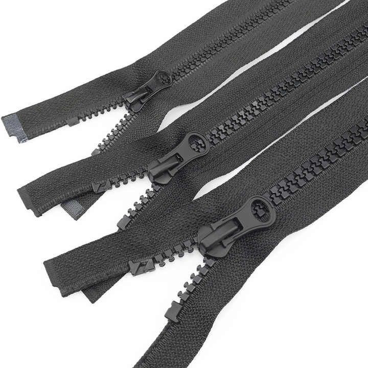 High Quality No.3/5/8/10  Resin  Zipper Custom Open-end Plastic Zippers for Garment