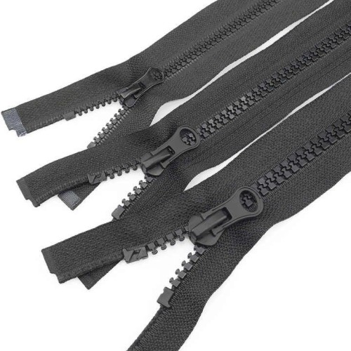 High Quality No.3/5/8/10  Resin  Zipper Custom Open-end Plastic Zippers for Garment